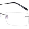 Emporium 7586 Unisex Designer Rimless