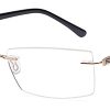 Emporium 7587 Unisex Designer Rimless
