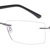Emporium 7587 Unisex Designer Rimless