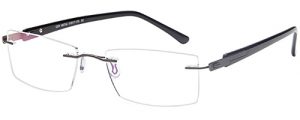 Emporium 7587 Unisex Designer Rimless